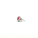 Aretes stud de Diamantes y Rubí