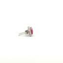 Aretes stud de Diamantes y Rubí