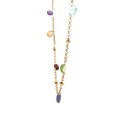 Collar tipo Gargantilla Eveline con Gemas naturales en Oro amarillo 18k