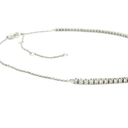 Collar tipo Gargantilla estilo tennis de Diamantes en Oro blanco 14k