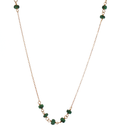 Collar de Esmeralda en Oro amarillo 14k