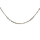 Collar tipo Gargantilla estilo tennis con Diamantes en Oro blanco 14k