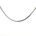 Collar tipo Gargantilla estilo tennis con Diamantes en Oro blanco 14k