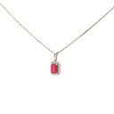 Collar con dije de Diamante y Rubí
