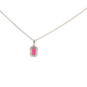 Collar con dije de Diamante y Rubí