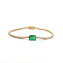 Pulsera de Diamantes y Esmeralda