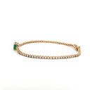 Pulsera de Diamantes y Esmeralda