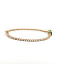 Pulsera de Diamantes y Esmeralda