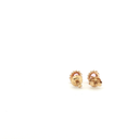 Aretes stud de Diamante y Zafiro Rosa