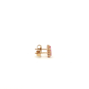Aretes stud de Diamante y Zafiro Rosa