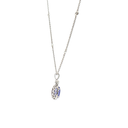 Collar con dije de Tanzanita y Diamante