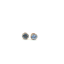 Aretes stud de Diamante y Zafiro