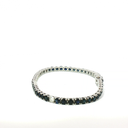 Pulsera Tennis de Diamantes y Zafiro