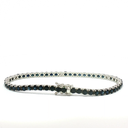 Pulsera Tennis de Diamantes y Zafiro