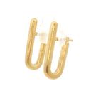 Aretes Hoop en Oro Amarillo