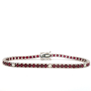 Pulsera Tennis de Diamantes y Rubí