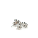 Aretes Stud de Zafiro en Oro Blanco