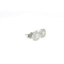 Aretes Stud Diamantes con Halo de Diamantes en Oro Blanco