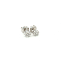 Aretes Cluster Diamantes en Oro Blanco