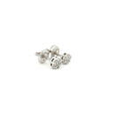 Aretes Cluster Diamantes en Oro Blanco