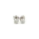 Aretes Cluster Diamantes en Oro Blanco
