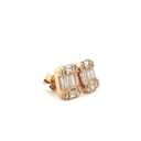Aretes de Diamantes en Oro Amarillo