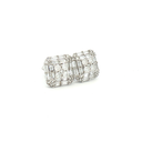 Aretes Stud Diamantes en Oro Blanco