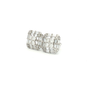 Aretes Stud Diamantes en Oro Blanco
