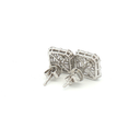 Aretes Stud Diamantes en Oro Blanco