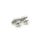 Aretes Stud Diamantes con Doble Halo