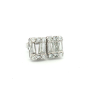 Aretes Stud Diamantes en Oro Blanco