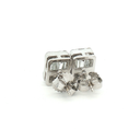 Aretes Stud Diamantes en Oro Blanco