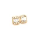 Aretes Stud Diamantes Oro Amarillo