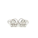 Aretes Stud Diamantes en Oro Blanco