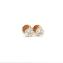 Aretes Cluster Diamantes en Oro Amarillo