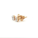 Aretes Cluster Diamantes en Oro Amarillo