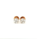 Aretes Cluster Diamantes en Oro Amarillo
