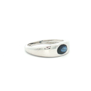 Anillo de Zafiro en Oro Blanco
