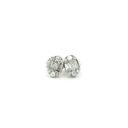 Aretes Cluster Diamantes en Oro Blanco