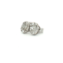 Aretes Cluster Diamantes en Oro Blanco