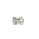 Aretes Cluster Diamantes en Oro Blanco