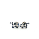 Aretes Stud de Zafiro en Oro Blanco