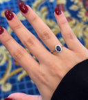 EX122 - Anillo con Diamantes y Zafiro