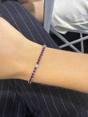 EX081 - Pulsera de Rubis con Diamantes en Oro