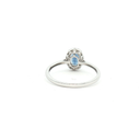 Anillo Solitario de Cianita con Diamantes