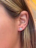EX101 - Broqueles de Diamante en Oro Blanco 18K