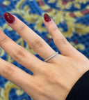 Ex111 - Anillo Churumbela con Diamantes en Oro Blanco