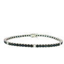 Pulsera Tennis de Diamantes y Zafiro