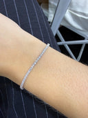 EX153 - Pulsera de Diamantes en Oro Blanco
