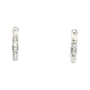 Aretes Arracada con Diamantes en Oro Blanco